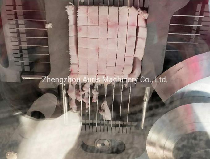 신선육 냉동육 슬라이서를 슬라이싱 기계로 잘라주는 300-500kg/H 돼지 쇠고기 양고기 고기 야채 커터