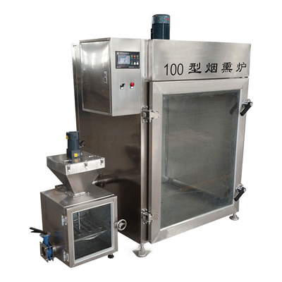 100개 킬로그램 뱃치 고기 흡연 장치 30 kw 산업적 생선 흡연 장치