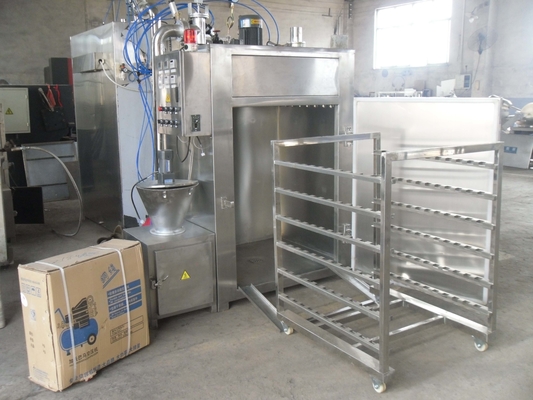 100개 킬로그램 뱃치 고기 흡연 장치 30 kw 산업적 생선 흡연 장치