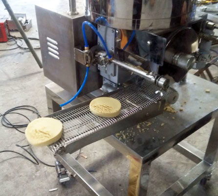 작은 버거 패티 기계 닭 2100PCS/H 상업적 버거 성형기